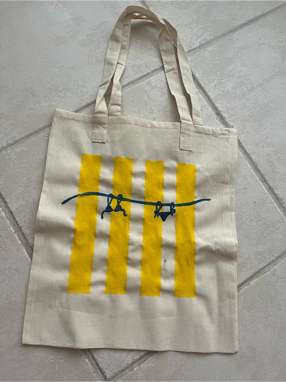 Canvas Tote Bag hand painted for Bachelorette